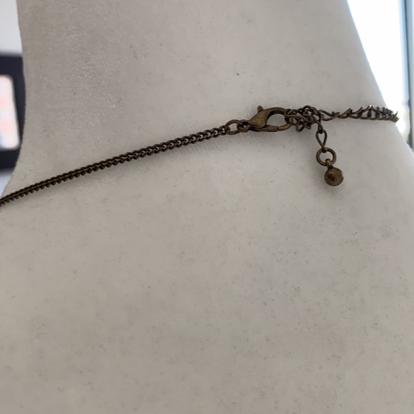 Art Deco Lightweight Bead Necklace Feather Pendant - Picture 3 of 3